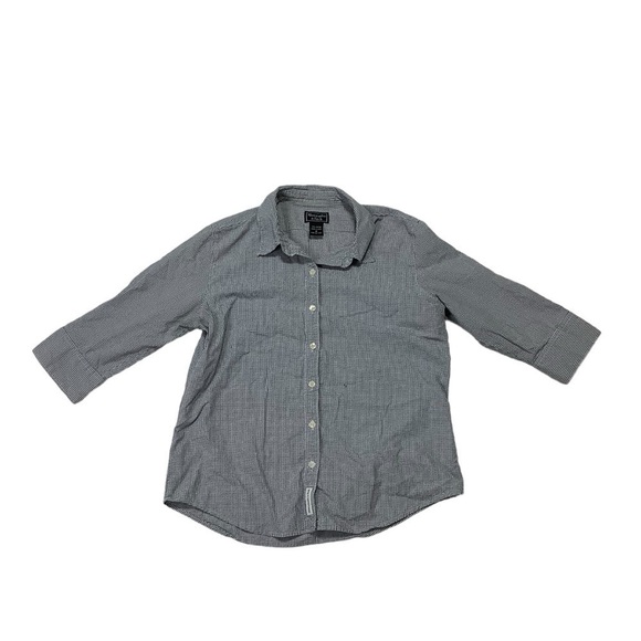 Abercrombie and Fitch Button Down Shirt Sz Medium Blue Plaid - Picture 1 of 6